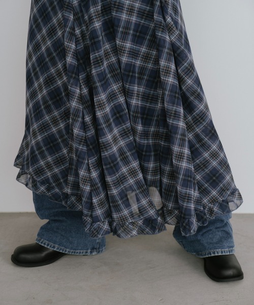 「duei」 スカート FREE ブルー レディース_画像9
