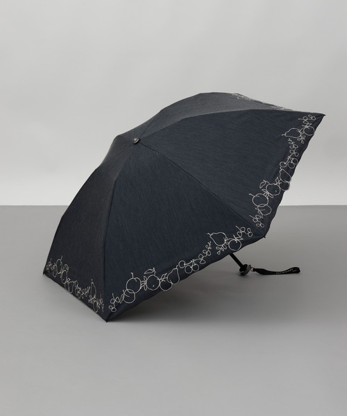 新品JILLSTUART コンパクト日傘　晴雨兼用　黒　ジルスチュアート JILL STUART（ジルスチュアート） 折りたたみ傘 「 JILL STUART（ジル