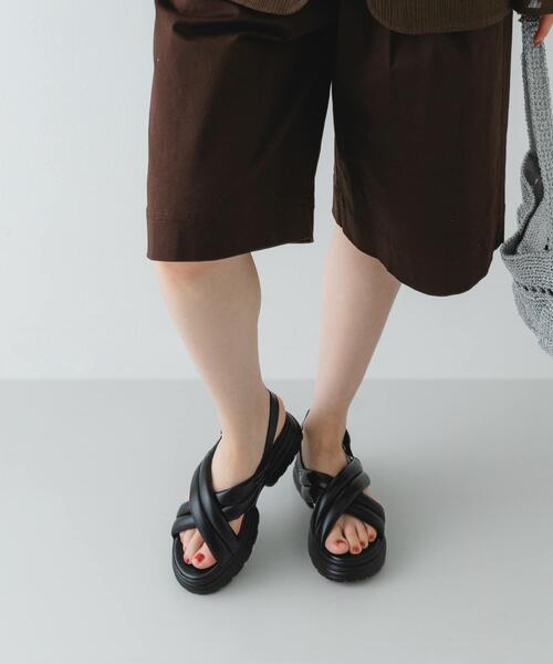 RODE SKO（ロデスコ） 厚底 サンダル パテッドボリュームソール