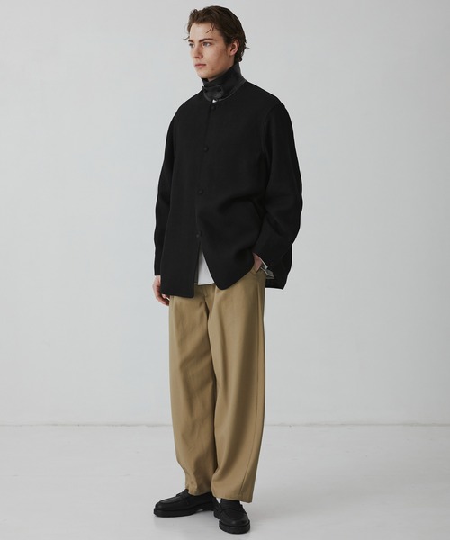 カバーオール 「数量限定残りわずか」FRENCH LINEN CANVAS WORK JACKET　｜春服/リネン/ムレ防止/通気性 メンズの画像