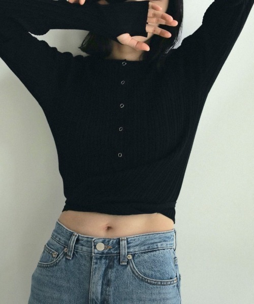 「anuke」 カーディガン ONE SIZE ブラック レディースの画像