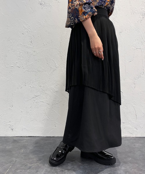 「apres jour mignon」 プリーツスカート MEDIUM グレー レディース_画像8