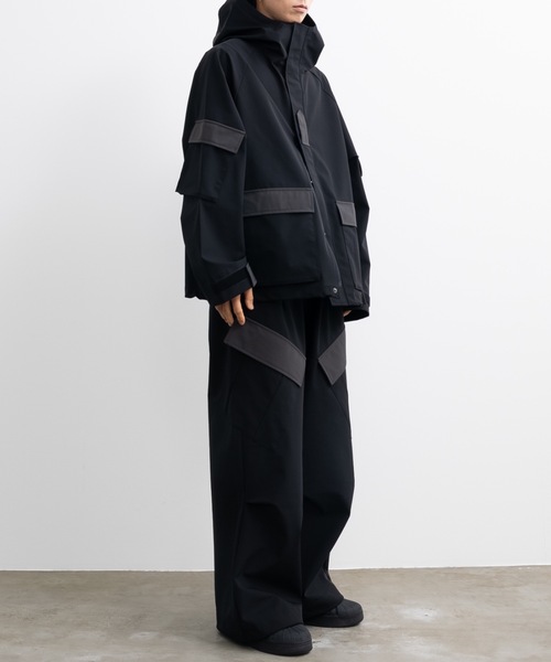 「SINSS」 マウンテンパーカー LARGE ブラック メンズ_画像8