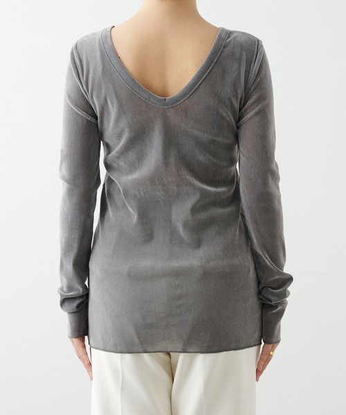 「Whim Gazette」 長袖カットソー FREE ライトグレー レディース_画像4