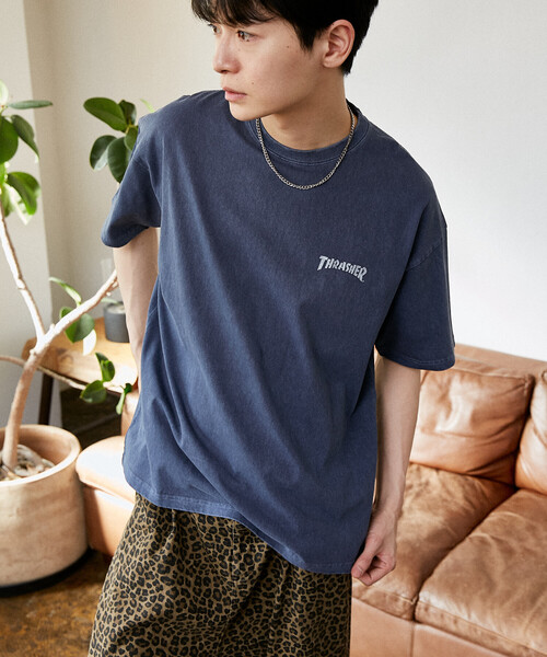 THRASHER（スラッシャー） tシャツ × PUBLUX/スラッシャー 別注 バック