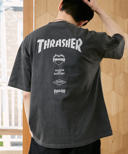 THRASHER（スラッシャー） tシャツ × PUBLUX/スラッシャー 別注 バック