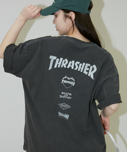 THRASHER（スラッシャー） tシャツ × PUBLUX/スラッシャー 別注 バック