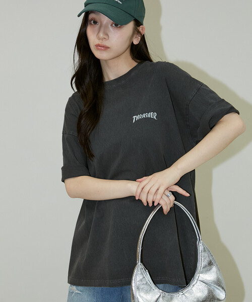 THRASHER（スラッシャー） tシャツ × PUBLUX/スラッシャー 別注 バック