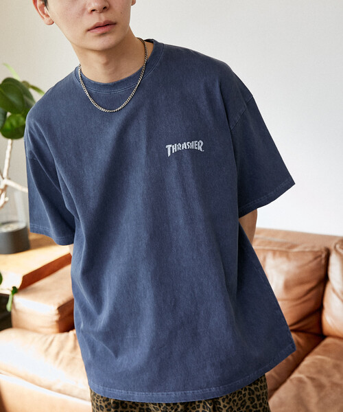 THRASHER（スラッシャー） tシャツ × PUBLUX/スラッシャー 別注 バック