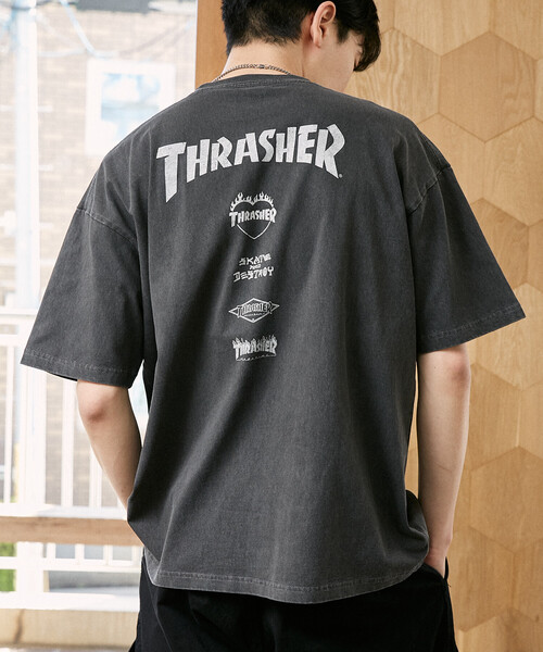 THRASHER（スラッシャー） tシャツ × PUBLUX/スラッシャー 別注 バック