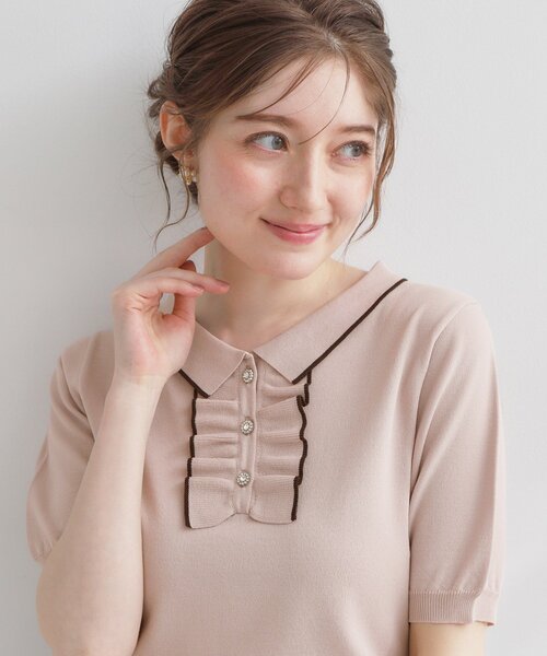 Couture Brooch（クチュール ブローチ） ニット セーター 「洗える 