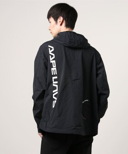 「AAPE BY A BATHING APE」 ナイロンブルゾン LARGE ブラック メンズ_画像5