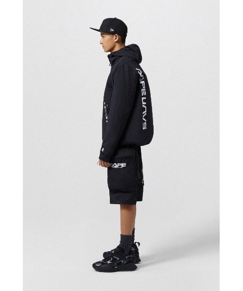 「AAPE BY A BATHING APE」 ナイロンブルゾン LARGE ブラック メンズ_画像8