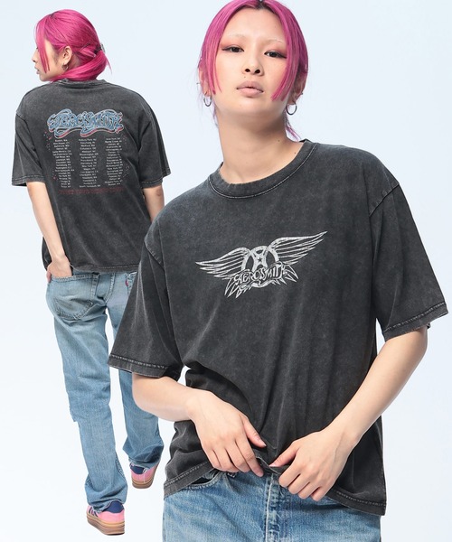 tシャツ Aerosmith (エアロスミス) アーティスト Tシャツ 半袖 エアロ