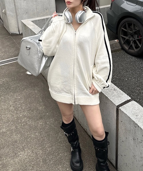 「ROYAL PARTY」 ニットカーディガン FREE グレー レディース_画像7