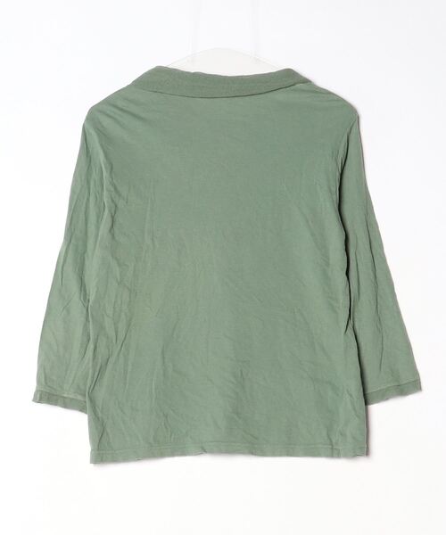 「Plantation」 7分袖カットソー M size グリーン レディース_画像2
