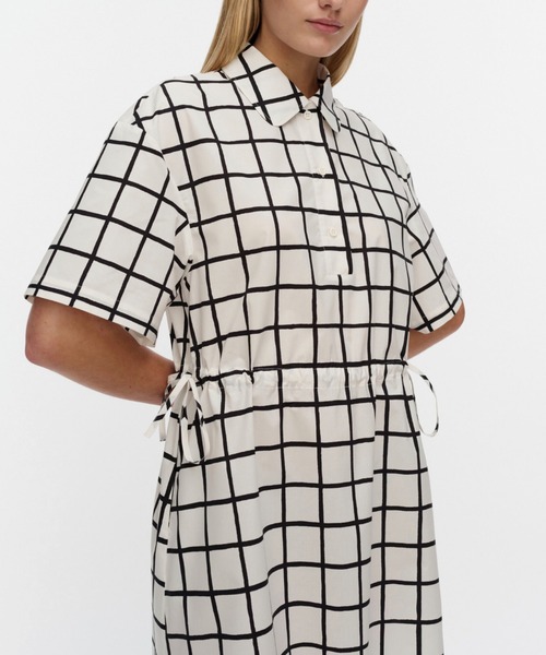 marimekko（マリメッコ） ワンピース 半袖 Katkelma Iso Ruutu / dress
