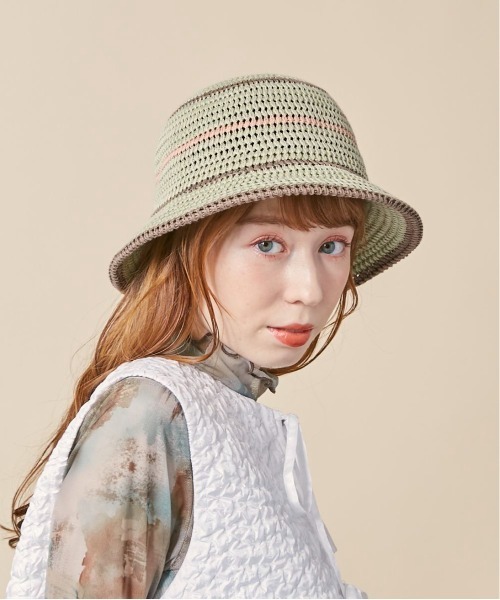 「kaorinomori」 ハット M/57.5cm ピンク レディース_画像2