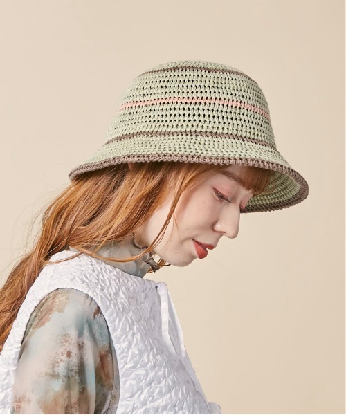 「kaorinomori」 ハット M/57.5cm ピンク レディース_画像7