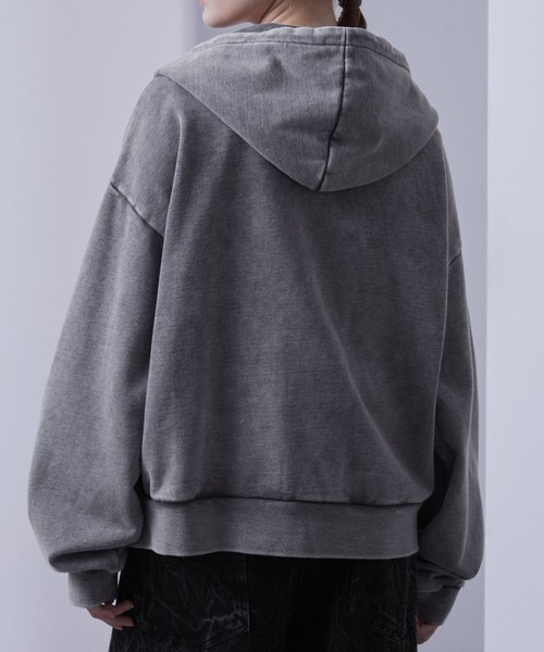 「Loose/ルース」 ジップアップパーカー M ダークグレー メンズ_画像9
