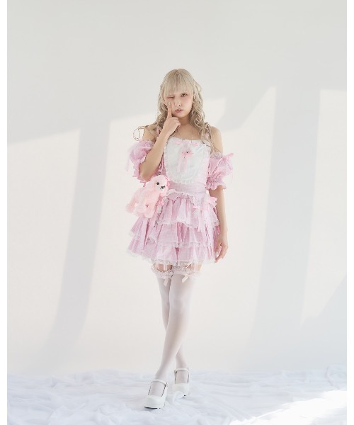 lilLilly（リルリリー） パンツ フリルレースカボチャパンツ
