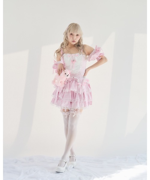 【最終価格】lilLilly ナイロンフリルパンツ lilLilly（リルリリー） パンツ フリルレースカボチャパンツ