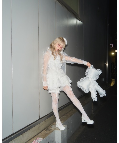 lilLilly（リルリリー） パンツ フリルレースカボチャパンツ