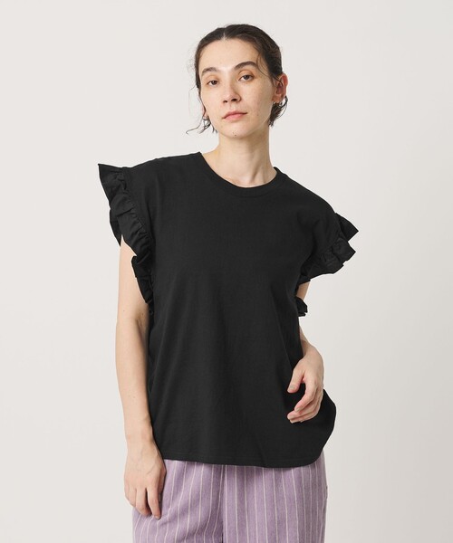 dahl'ia（ダリア） tシャツ 半袖 「WEB限定」「dahl'ia」フリル