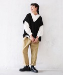 「soulberry」 チノパンツ L ブラッ...の詳細画像4
