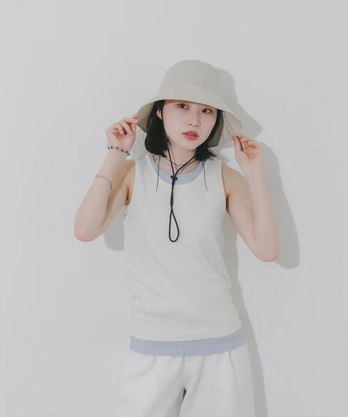 「SMELLY」 帽子 - ベージュ レディース_画像7