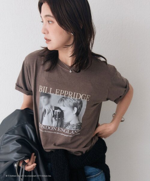 RIVE DROITE ブラック Tシャツ Fサイズ RIVE DROITE（リヴドロワ） tシャツ 半袖 「LIFE PC」 Focus Photo Tee