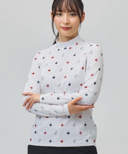 tシャツ ルコックスポルティフ ゴルフ lecoqGOLF ルコックゴルフ 総柄