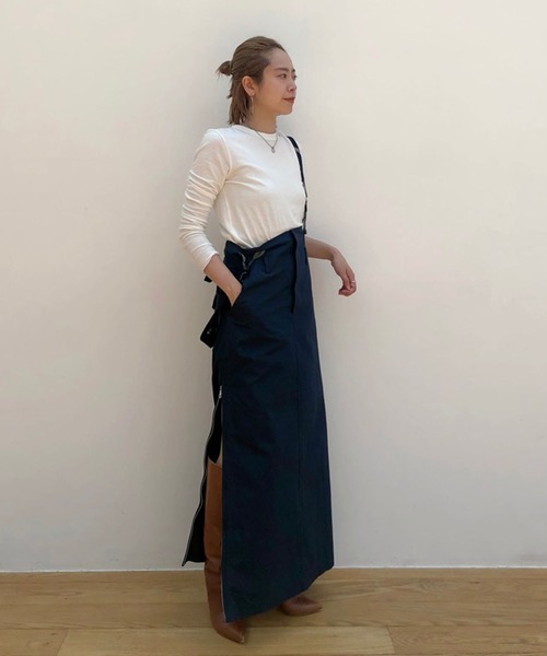 「ETRE TOKYO」 サロペットスカート S ブルー レディース_画像6