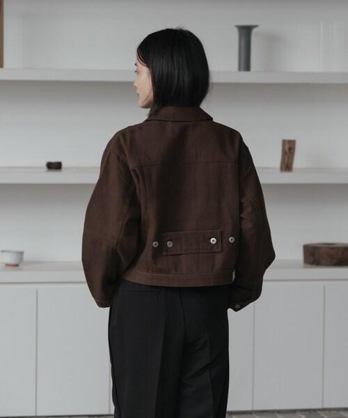 INDIVI GALLEST デニムジャケット gジャン ダブルジップデニムブルゾン
