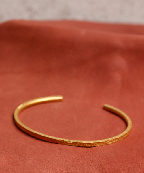 GILD バングル ギルド / Frosted coat texture narrow bangle