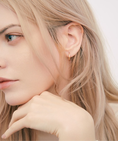 Jewel closet by L&Co. ピアス K18 フープ ピアス レディース メンズ