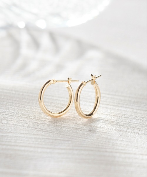 Jewel closet by L&Co. ピアス K18 フープ ピアス レディース メンズ