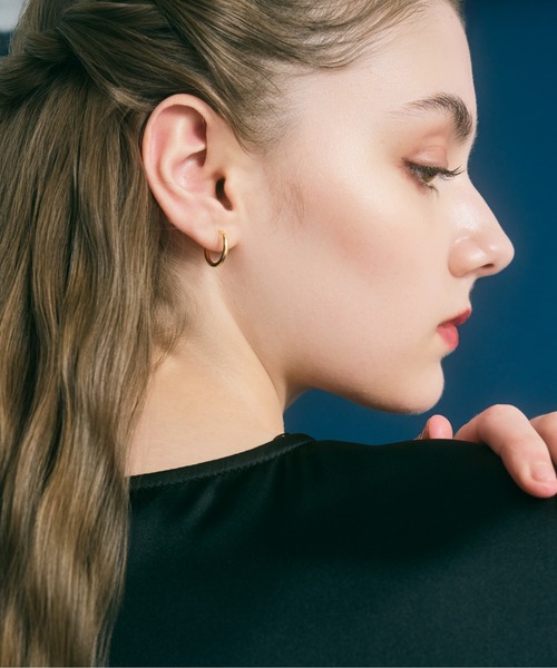 Jewel closet by L&Co. ピアス K18 フープ ピアス レディース メンズ