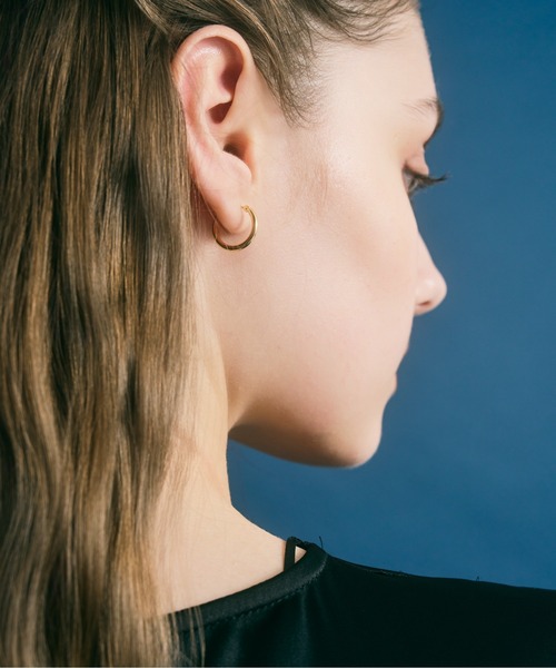 Jewel closet by L&Co. ピアス K18 フープ ピアス レディース メンズ