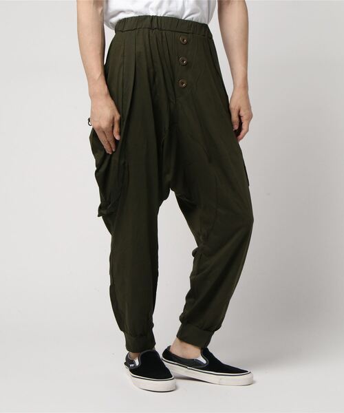 men's サルエルパンツ サルエルパンツ ストレッチ サルエルスキニーデニムパンツ