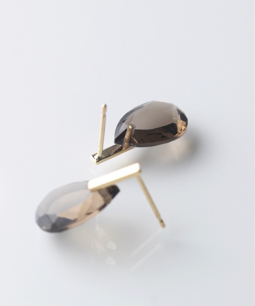 anq.（アンク） ピアス 「anq.」K10・ペアシェイプバースタッドピアス