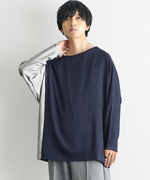 MinoriTY（マイノリティ） tシャツ 「MinoriTY」とろみ素材ストライプ