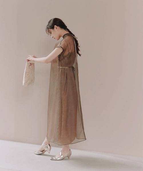kaene ドレス アシメオーガンジードレス : ZOZOTOWN Yahoo!店