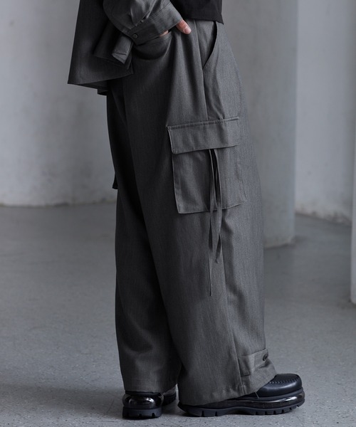 47デザイン TRルーズ パラシュートパンツ チェック　L 47デザイン TRルーズ パラシュートパンツ チェック L 47デザイン