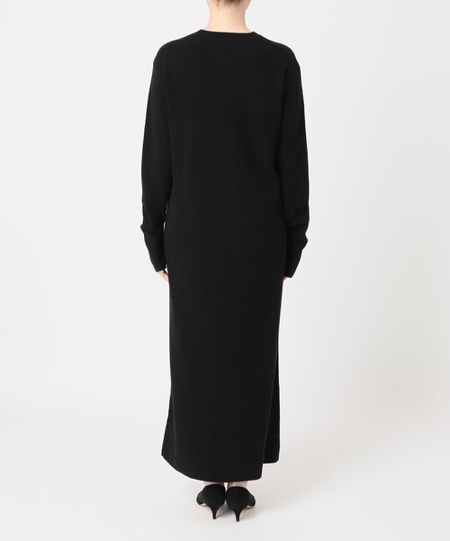 Spick & Span リブニットワンピース Spick & Span｜《追加予約》手洗い可 / ヘンリーネック