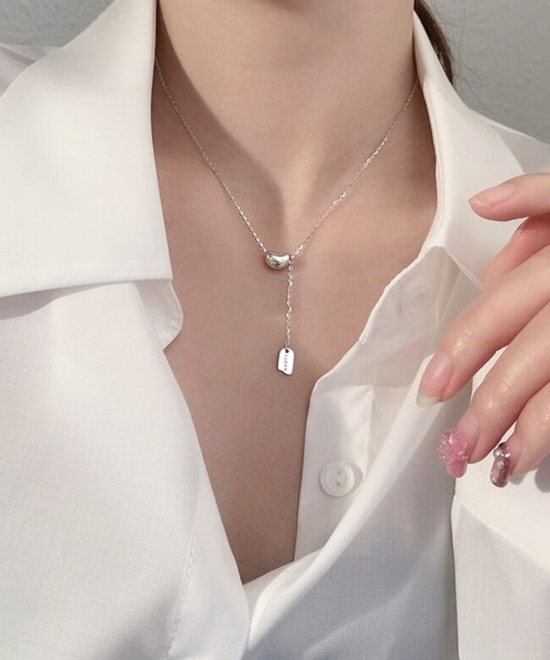 Y字　レディース　ダイヤモンドネックレス DiamondHearts ネックレス Y字ネックレス レディース : ZOZOTOWN