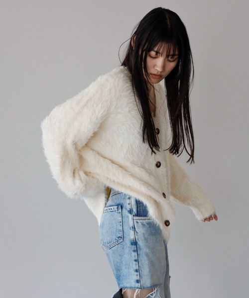 人気商品⭐︎Shaggy Knit Cardigan ENC カーディガン shaggy knit cardigan / シャギーニットカーディガン