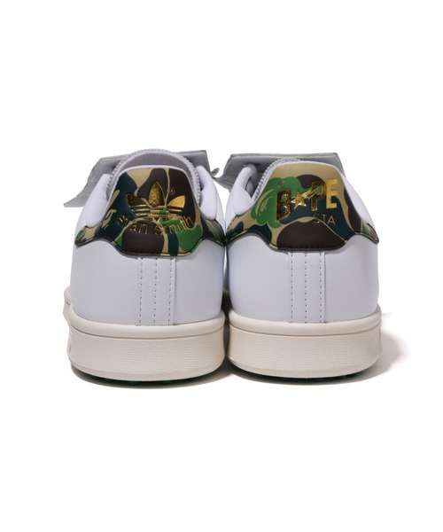新品未使用　BAPE×adidas スタンスミス ゴルフシューズ 希少25.5 ア ベイシング エイプ×アディダス オリジナルス、“カモ柄”カバー