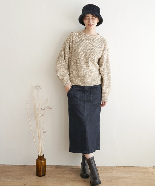 ikka ニット セーター 太畦モールニット レディース : ZOZOTOWN