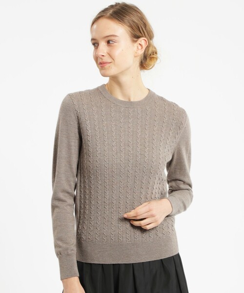 MACKINTOSH PHILOSOPHY」 長袖ニット 36 イエロー レディース 
